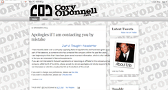 Desktop Screenshot of coryodonnell.net